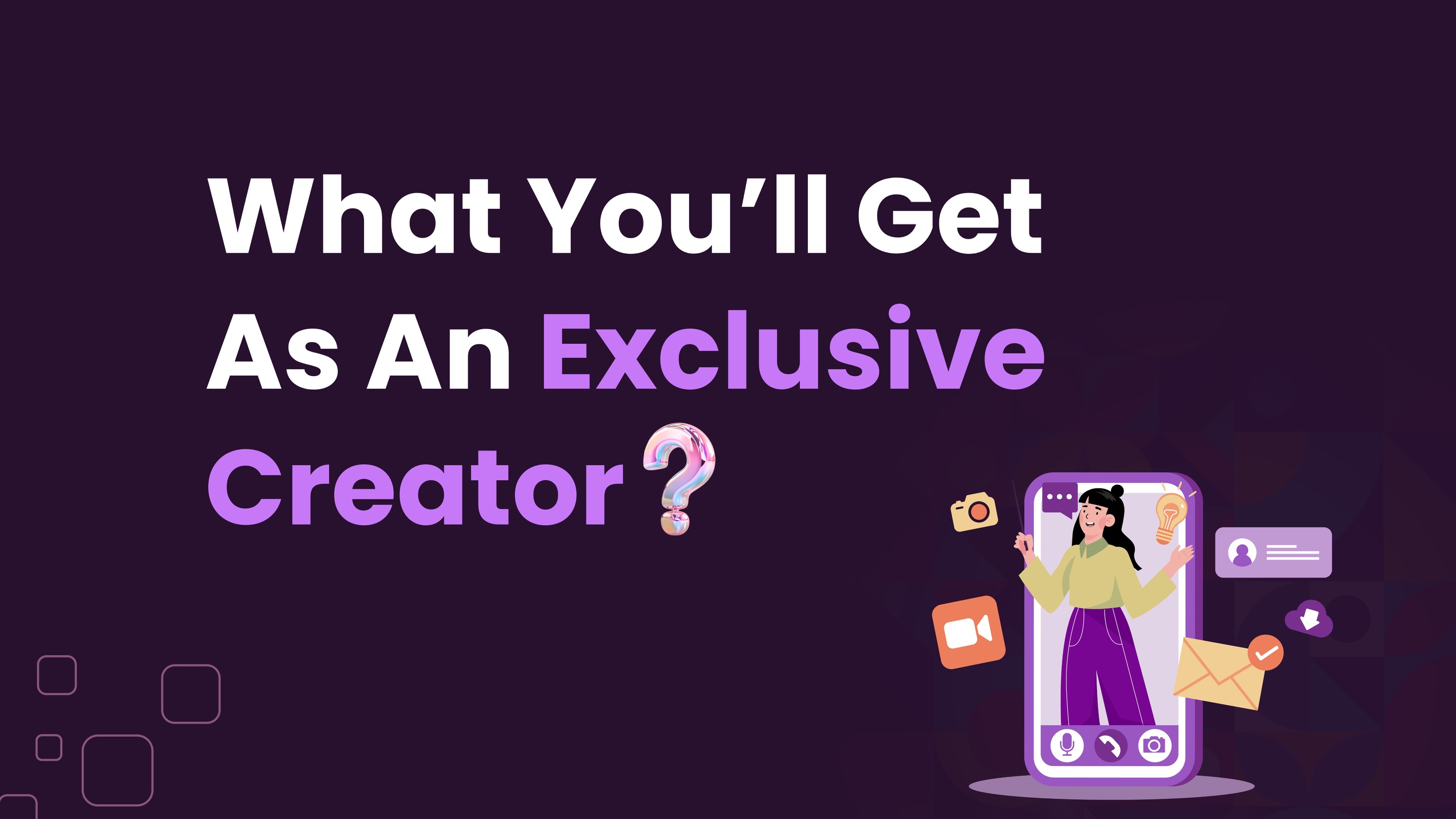KGFM Media partnership slide introducing what creators can explore through an exclusive partnership.